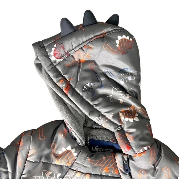 NEW Wippette Baby Pram Dinosaur Snowsuit Size 6/9M - Picture 5 of 9